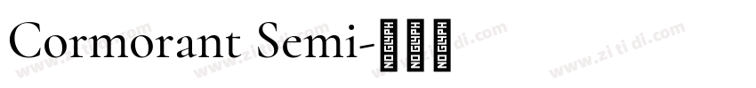 Cormorant Semi字体转换